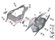 Tail part - BMW Motorrad S 1000 RR 10 (0507,0517) 2011