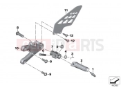 Footrest, front - BMW Motorrad S 1000 RR 10 (0507,0517) 2011