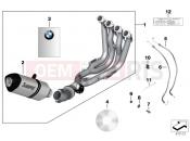 HP Titanium exhaust system - BMW Motorrad S 1000 RR 10 (0507,0517) 2011
