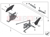 HP Footpeg system - BMW Motorrad S 1000 RR 10 (0507,0517) 2011