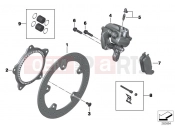 BMW Motorrad BMW 2013 C-Models C evolution (0C03) Rear wheel brake