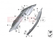 BMW Motorrad BMW 2013 C-Models C evolution (0C03) Trim for luggage compartment