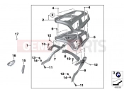 BMW Motorrad BMW 2013 C-Models C evolution (0C03) Luggage grid