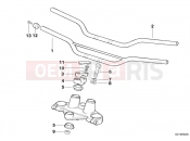 BMW Motorrad BMW 2003 F-Models F 650 97 (0162) Handle bar/mounting