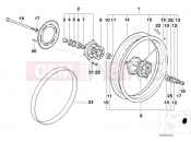 BMW Motorrad BMW 2003 F-Models F 650 97 (0162) Rear wheel