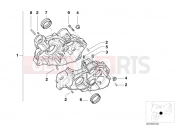 Engine housing mounting parts - BMW Motorrad F 650 GS 04 (0175,0185) 2003