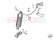 Spring strut, rear - BMW Motorrad F 650 GS 04 (0175,0185) 2003