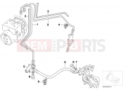Brake pipe rear ABS - BMW Motorrad F 650 GS 04 (0175,0185) 2003