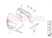 Trim panel upper part - BMW Motorrad F 650 GS 04 (0175,0185) 2003
