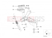 Footpeg plate/Front footpeg - BMW Motorrad F 650 GS 04 (0175,0185) 2003