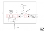Ignition switch and mounting parts - BMW Motorrad F 650 GS 04 (0175,0185) 2003