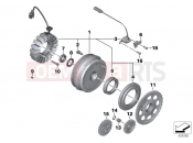 BMW Motorrad BMW 2003 F-Models F 650 CS 02 (0174,0184) Alternator