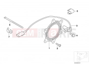 BMW Motorrad BMW 2003 F-Models F 650 CS 02 (0174,0184) Front wheel brake, sensor/ring