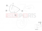 BMW Motorrad BMW 2003 F-Models F 650 CS 02 (0174,0184) Instrument cover