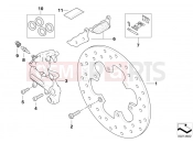 Rear wheel brake - BMW Motorrad F 650 CS 04 (0177,0187) 2003