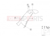 Wheel cover, rear - BMW Motorrad F 650 CS 04 (0177,0187) 2003