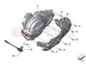 BMW Motorrad BMW 2016 C-Models C 650 GT 16 (0C05, 0C15) Engine housing cover, left