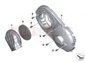 BMW Motorrad BMW 2016 C-Models C 650 GT 16 (0C05, 0C15) Cover for CVT