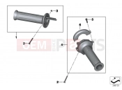 BMW Motorrad BMW 2016 C-Models C 650 GT 16 (0C05, 0C15) Handlebar grips