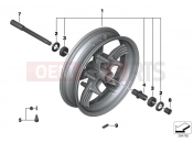 BMW Motorrad BMW 2016 C-Models C 650 GT 16 (0C05, 0C15) Front wheel