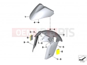 BMW Motorrad BMW 2016 C-Models C 650 GT 16 (0C05, 0C15) Front wheel fender