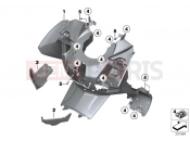 BMW Motorrad BMW 2016 C-Models C 650 GT 16 (0C05, 0C15) Leg shield, upper