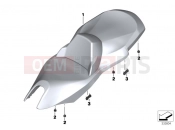 BMW Motorrad BMW 2016 C-Models C 650 GT 16 (0C05, 0C15) Low-profile bench seat