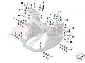 BMW Motorrad BMW 2014 C-Models C evolution (0C03) Front carrier on left / right