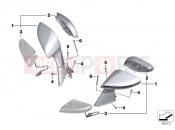 BMW Motorrad BMW 2014 C-Models C evolution (0C03) Mirror / LED turn signals