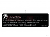 BMW Motorrad BMW 2014 C-Models C evolution (0C03) Label 