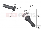 BMW Motorrad BMW 2012 S models HP4 (0D01, 0D11) Handlebar grips unheated