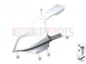 BMW Motorrad BMW 2012 S models HP4 (0D01, 0D11) Trim panel upper part
