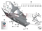 BMW Motorrad BMW 2012 S models HP4 (0D01, 0D11) Engine spoiler in Carbon