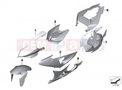 BMW Motorrad BMW 2012 S models HP4 (0D01, 0D11) Primed parts