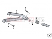 BMW Motorrad BMW 2012 S models HP4 (0D01, 0D11) Rear footrests