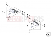 BMW Motorrad BMW 2012 S models HP4 (0D01, 0D11) Turn signals, rear