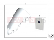 BMW Motorrad BMW 2012 S models HP4 (0D01, 0D11) Windshield, high