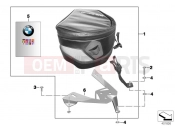 BMW Motorrad BMW 2012 S models HP4 (0D01, 0D11) Tank-Bag