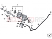 BMW Motorrad BMW 2012 F-Models K7x F 800 GT (0B03, 0B13) Throttle Housing Assy