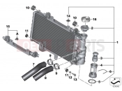 BMW Motorrad BMW 2012 F-Models K7x F 800 GT (0B03, 0B13) Radiator