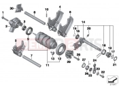 BMW Motorrad BMW 2012 F-Models K7x F 800 GT (0B03, 0B13) 6-speed transmission shift components