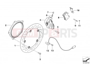 BMW Motorrad BMW 2012 F-Models K7x F 800 GT (0B03, 0B13) Front brake, standard design, rivet pack
