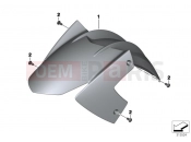 BMW Motorrad BMW 2012 F-Models K7x F 800 GT (0B03, 0B13) Front wheel fender