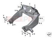 BMW Motorrad BMW 2012 F-Models K7x F 800 GT (0B03, 0B13) Front panel carrier
