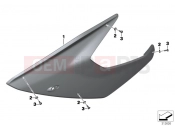 BMW Motorrad BMW 2012 F-Models K7x F 800 GT (0B03, 0B13) Fairing, side section, front