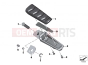 BMW Motorrad BMW 2012 F-Models K7x F 800 GT (0B03, 0B13) Rear footrests