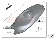 BMW Motorrad BMW 2012 F-Models K7x F 800 GT (0B03, 0B13) Bench seat