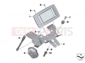 BMW Motorrad BMW 2012 F-Models K7x F 800 GT (0B03, 0B13) Control panel for radio/ microphone