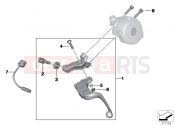 BMW Motorrad BMW 2004 F-Models F 650 CS 04 (0177,0187) Clutch control assembly