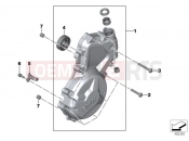 BMW Motorrad BMW 2015 S models S 1000 RR 15 (0D10,0D21) Engine housing cover, left